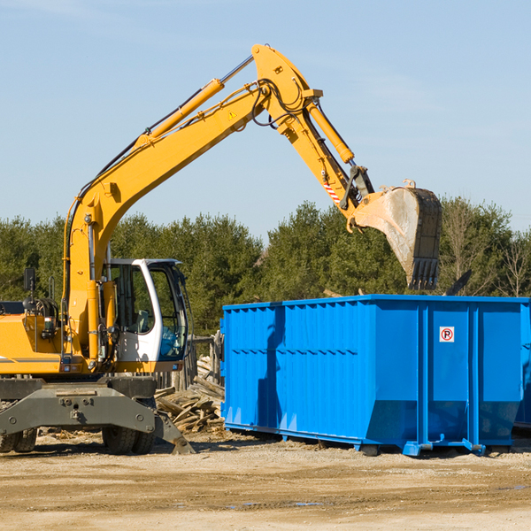 can i request a rental extension for a residential dumpster in Ridgeside Tennessee